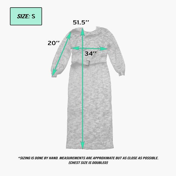 DOLAN Long-Sleeve Jacqueline Belted Midaxi Pencil Dress (Ivory | Size S) - Picture 12 of 12